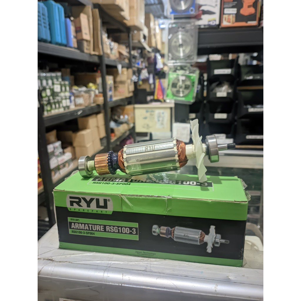 RYU Angker Mesin Gerinda RYU RSG 100-3 Angker Dinamo Gerinda Grinda Angle Grinder Armature RSG100-3