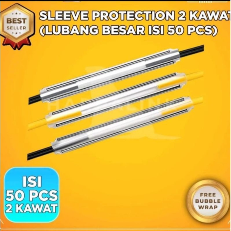 protection sleeve besar 2 kawat isi 50 pcs
