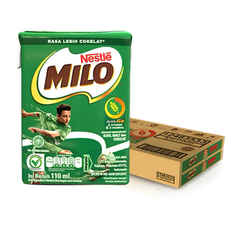 

l SUSU MILO UHT 110 ML 1 KARTON ISI 36 PCS