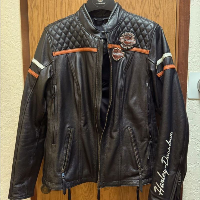 JAKET KULIT MOTOR 100% ORIGINAL - JAKET KULIT HARLEY DAVIDSON TERBARU