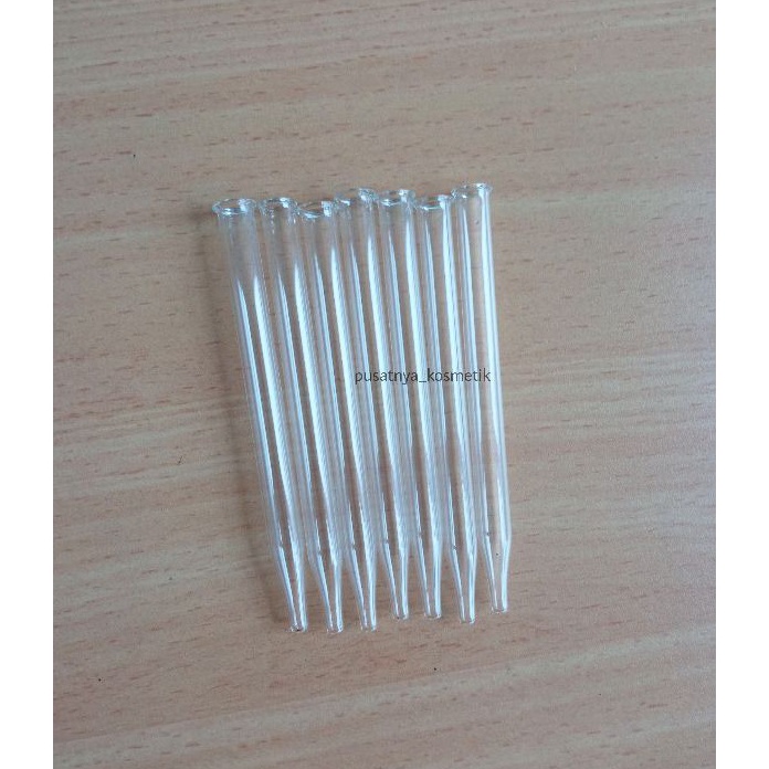 Promo 5pcs Kaca Pipet Lancip Tumpul Kacanya saja