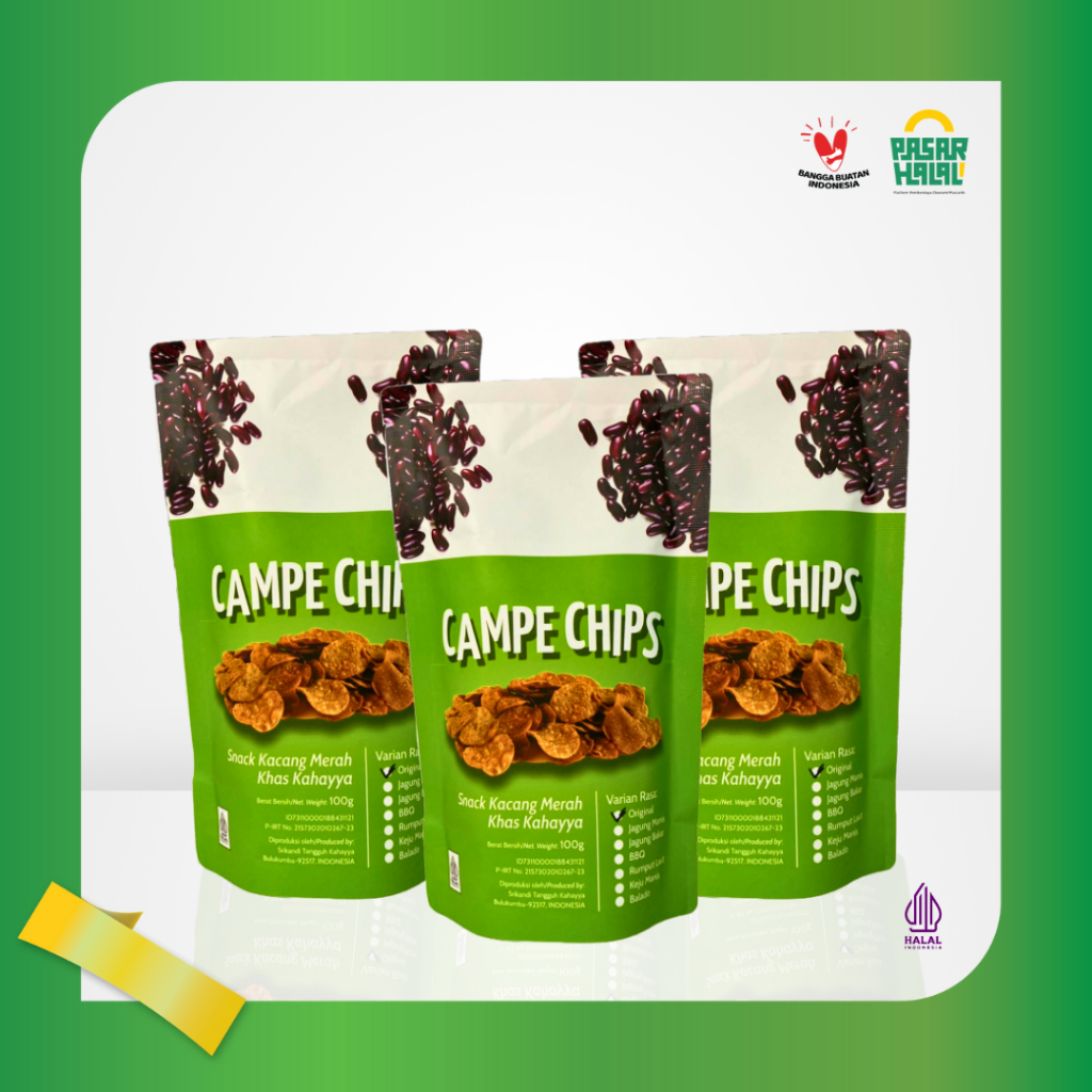 

Keripik Kacang Merah Renyah Gurih Campe Chips Snack Khas Kahayya Sulawesi
