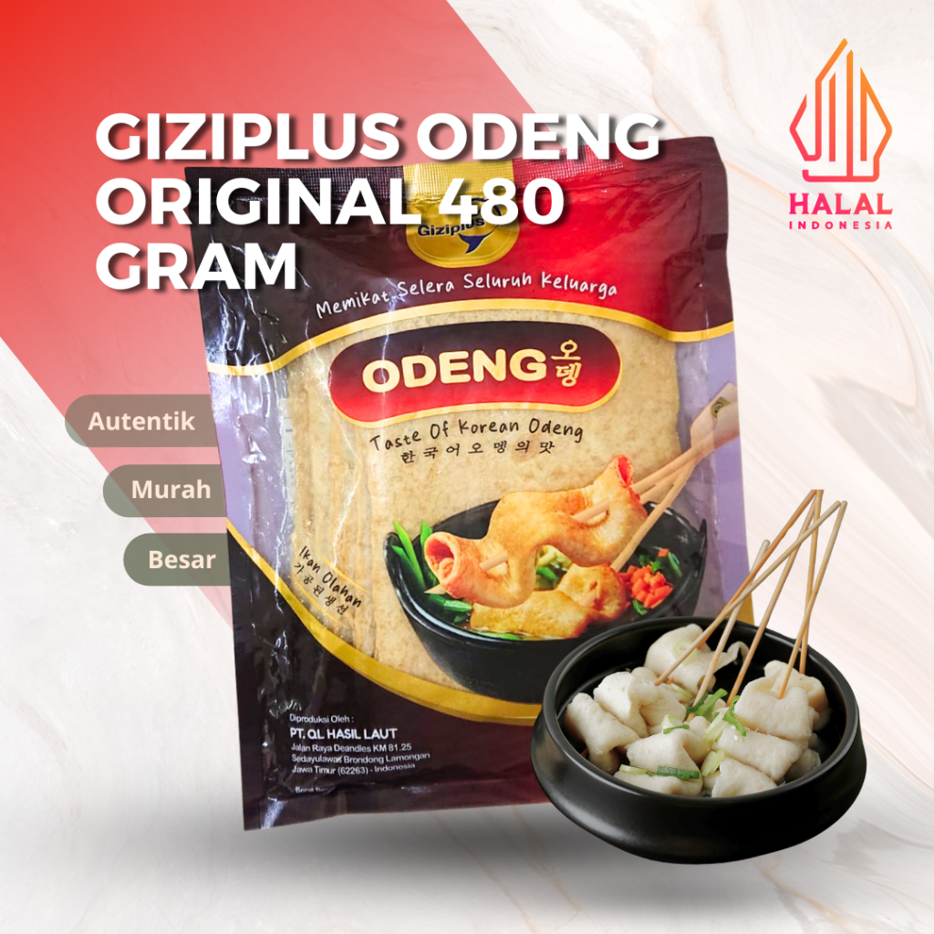 

[GROSIR] GIZIPLUS IKAN OLAHAN ODENG RASA ORIGINAL 480 GRAM