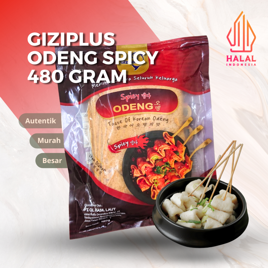 

[GROSIR] GIZIPLUS IKAN OLAHAN ODENG RASA SPICY PEDAS 480 GRAM