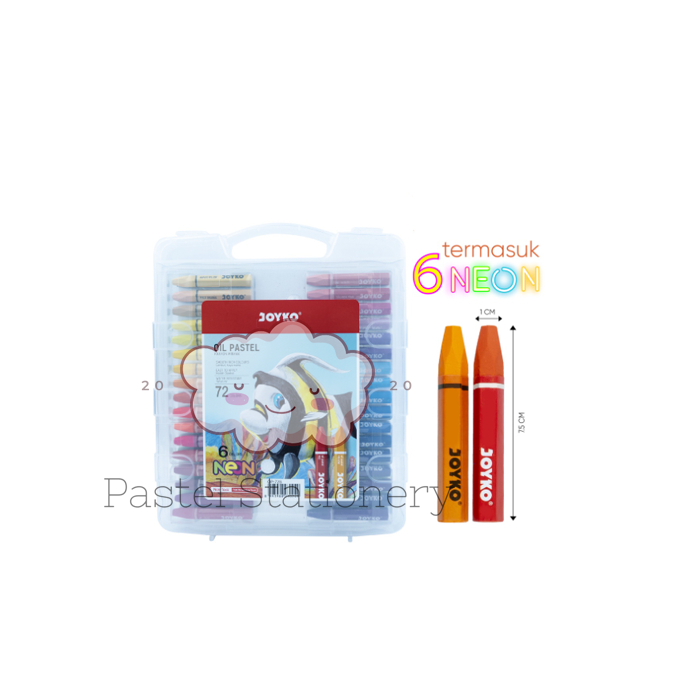 

Crayon Joyko Titi 72 Warna OP-72S - Oil Pastel Color Krayon Joyko