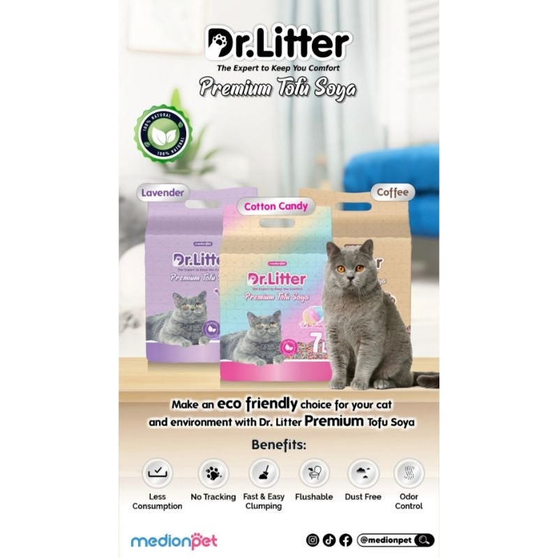 Pasir Tofu Soya Dr litter 7L