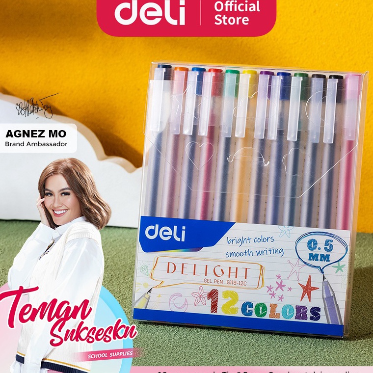 

Vms Deli School Gel Pen Pulpen Gel 5 mm 12 Warna Penulisan Halus EG11912C Ayo Beli Sekarang