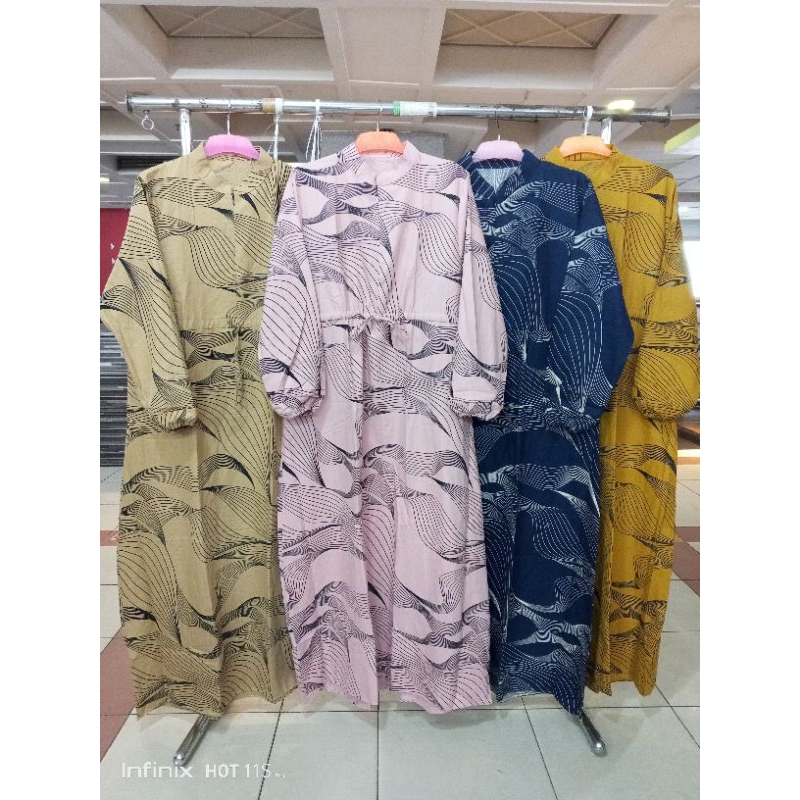 Gamis linen premium