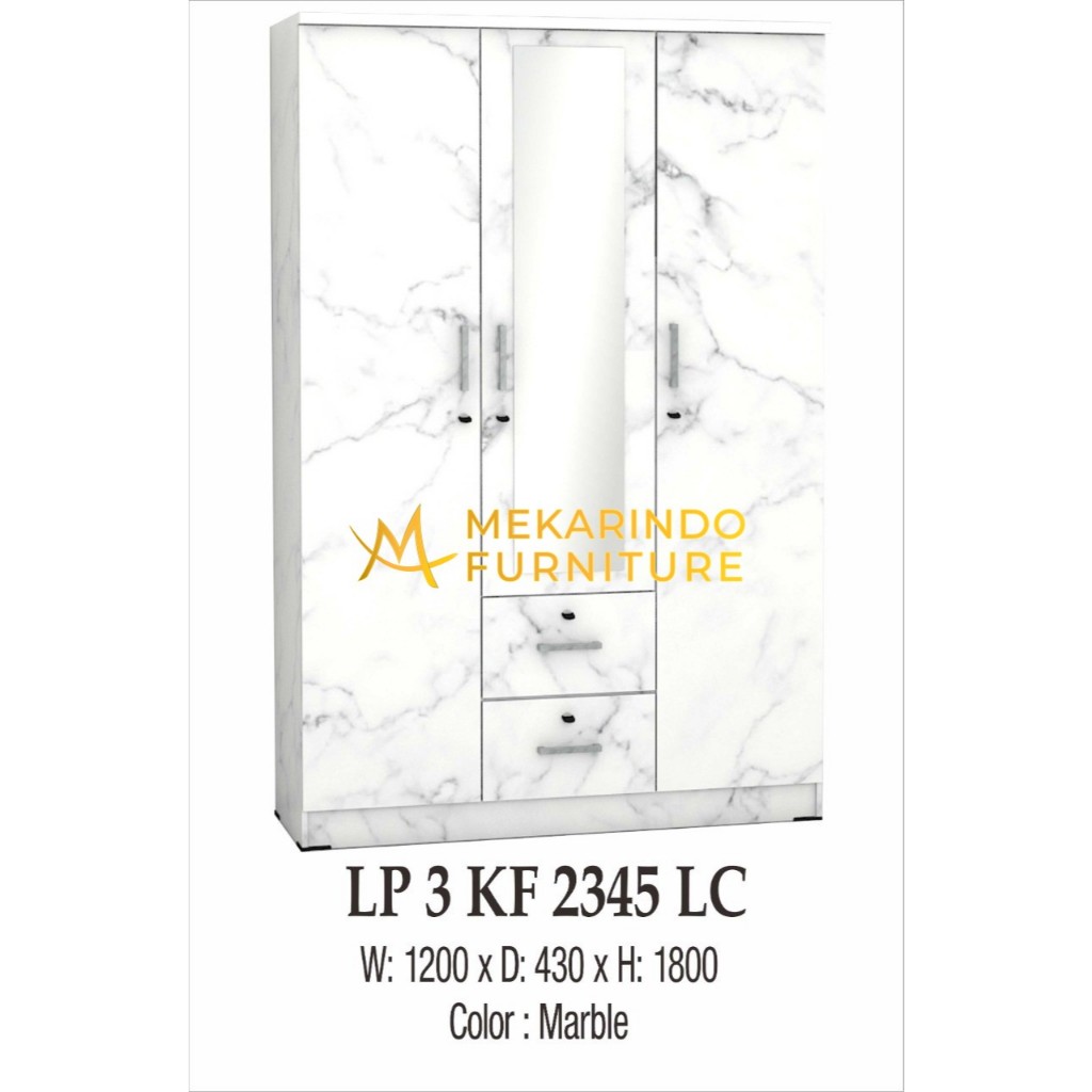 Lemari Pakaian LP 3KF 2345 LC Wakanda