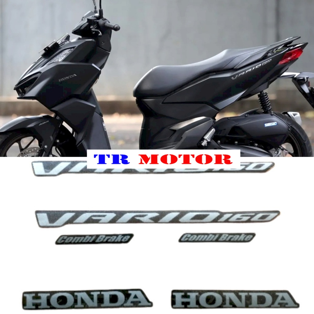 Striping Stiker Polet Honda Vario 160 2023 Hitam Full List Body Standar