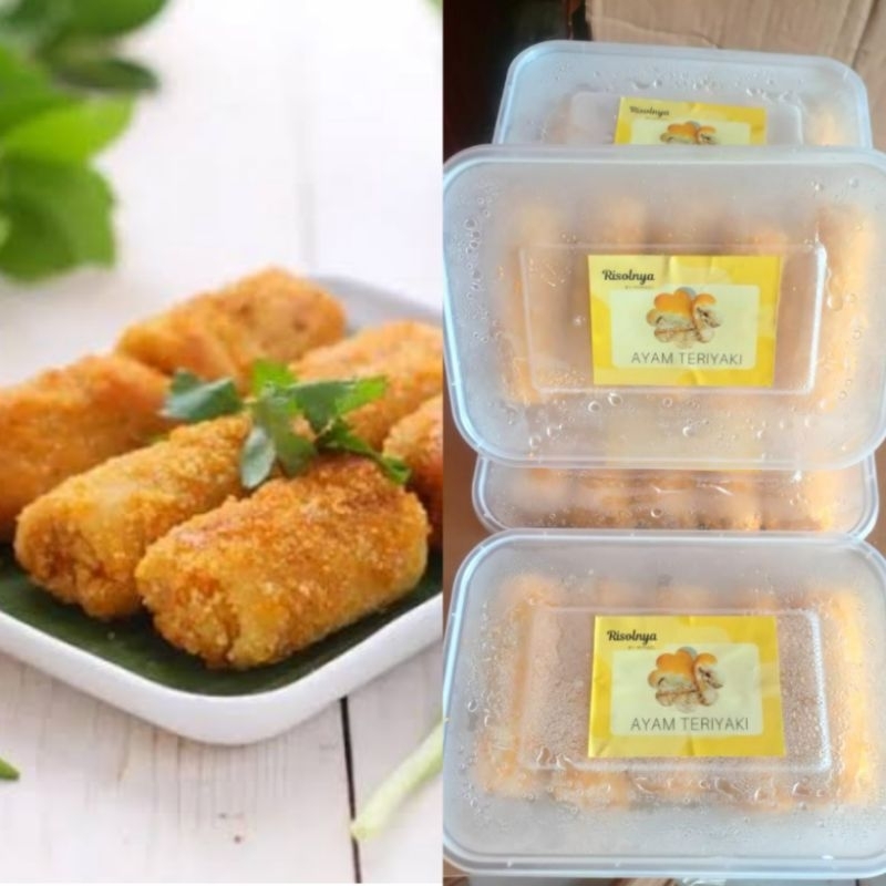 

Risoles Ayam Teriyaki isi 5pcs / risol frozen food bogor cemilan beku murah resol isi ayam