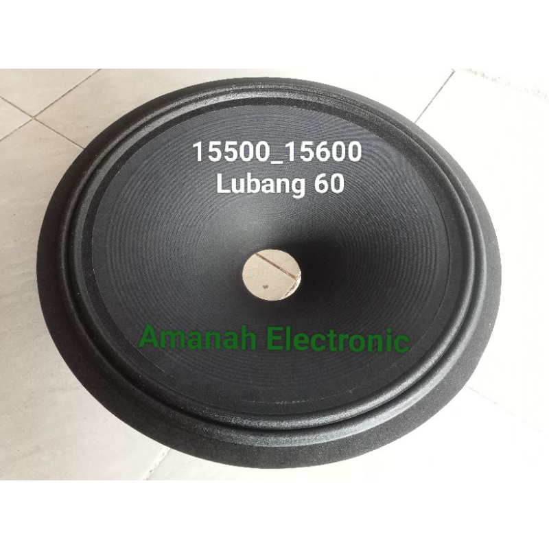 Daun kertas speaker 15 inc Acr black 15500-15600 lubang 60 mm