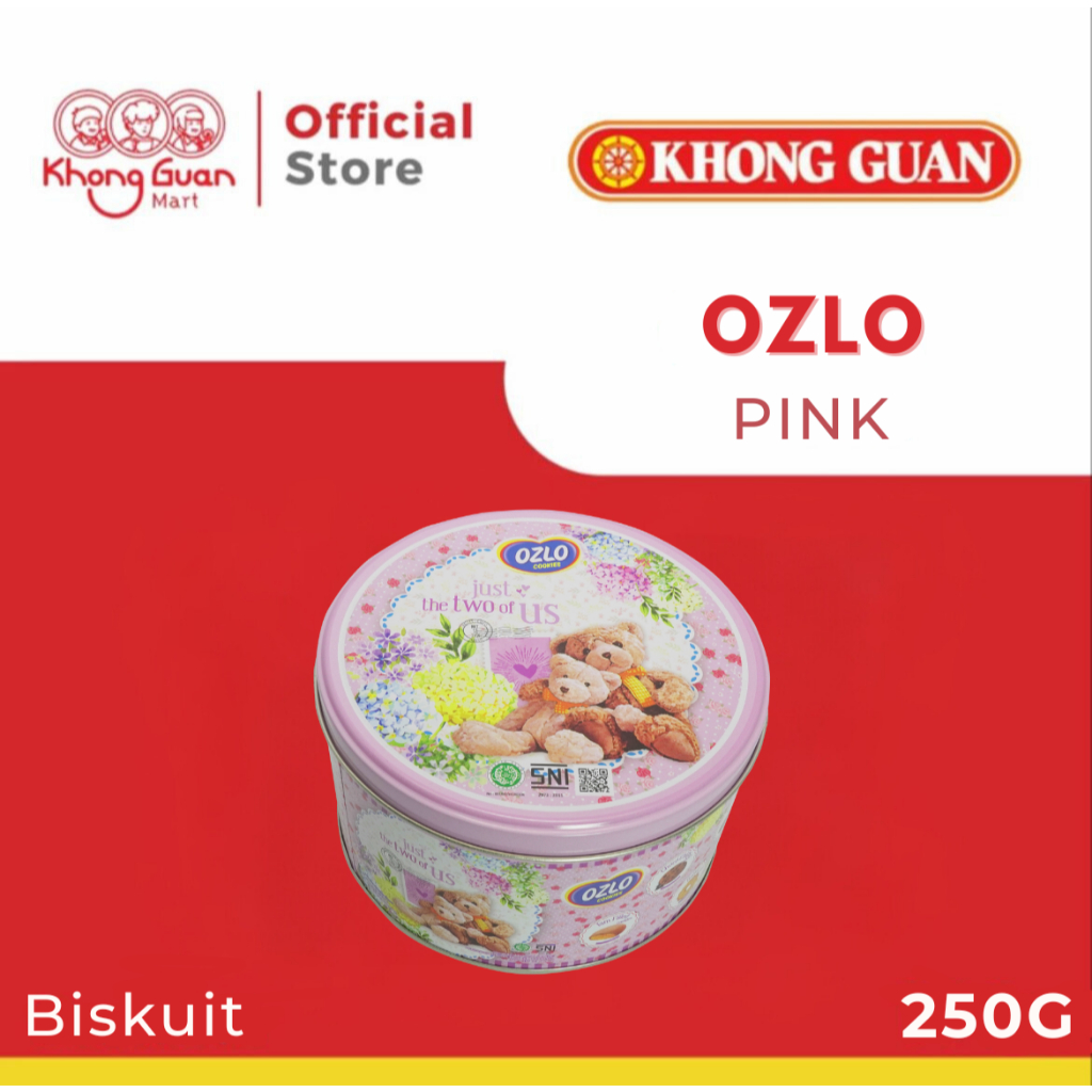 KHONG GUAN Ozlo Cookies Pink 250 Gram
