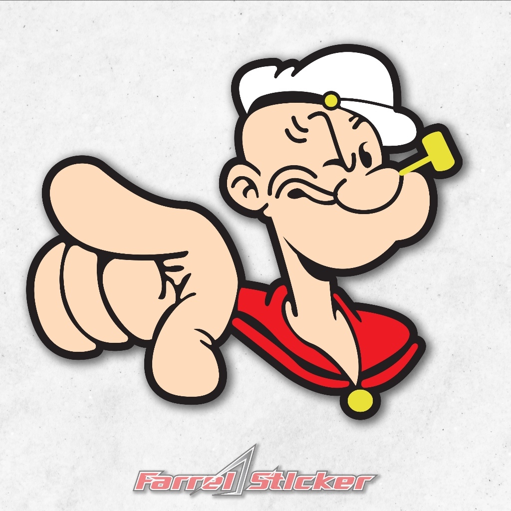 

stiker popeye sticker kartun