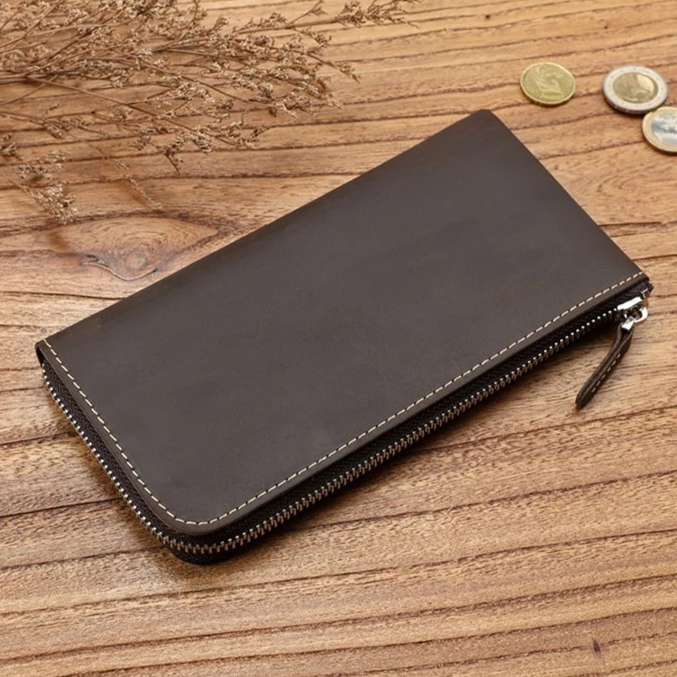 Clutch Dompet HP Wanita Kulit Sapi Asli - Dompet Kulit Asli Wanita - Dompet HP Kulit