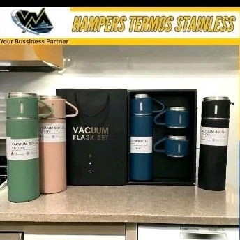 Vacum Flask 1 Set Thermos dan Cangkir