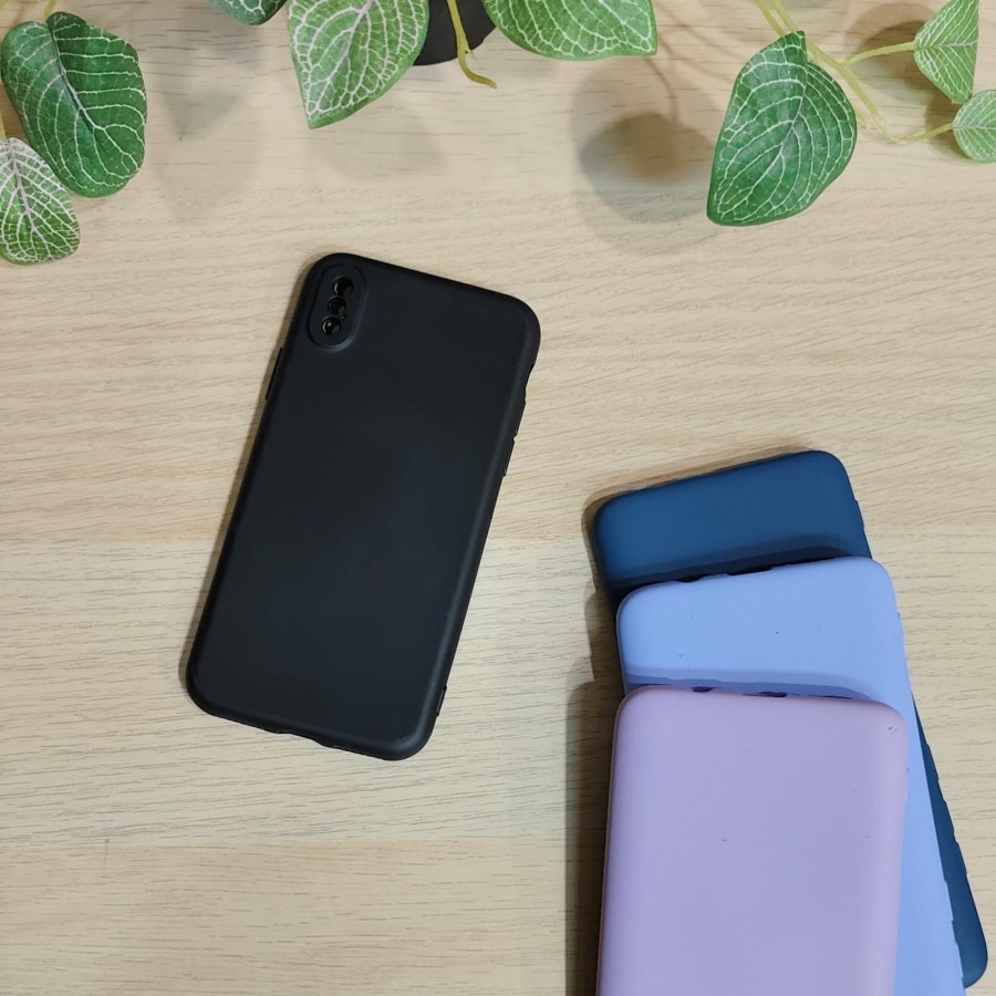 Case iPhone X XS premium silicone full cover Anti Noda Jamur