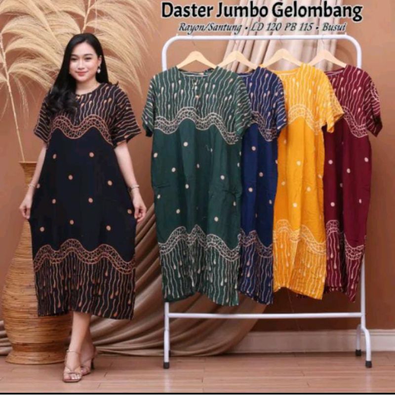 Daster jumbo LD 125 busui rayon santung