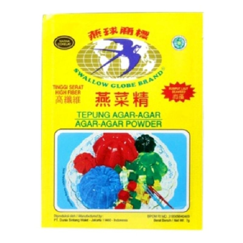 

Agar-Agar Swallow Globe Cokelat 7 gr