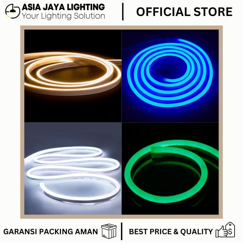 LAMPU SELANG NEON FLEX / NEON FLEX LED / LAMPU NEON FLEXIBLE / LED NEON STRIP / LAMPU NEON FLEX OUTD