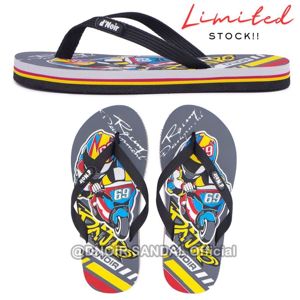 DNOIR Sandal Jepit Anak Laki Laki MOTOGP size 31 - 36