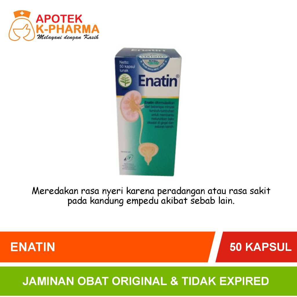 Enatin Isi 50 Kapsul Obat Original