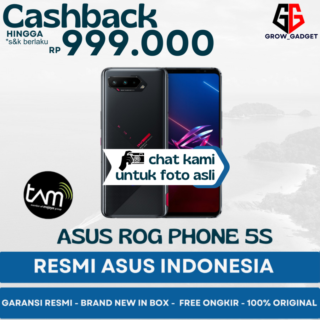 ASUS ROG PHONE 5S 5 8/128GB 12/256GB GARANSI RESMI INDONESIA