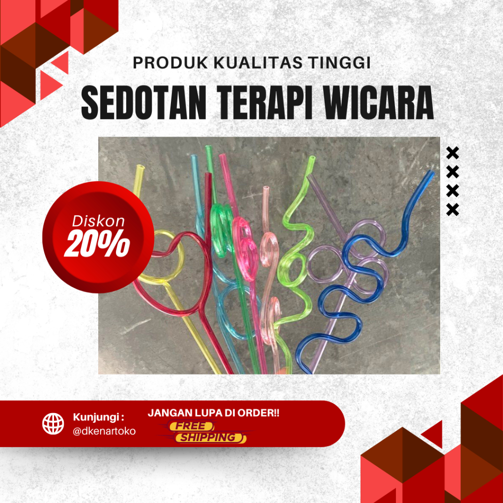 SEDOTAN TERAPI WICARA||SEDOTAN TERAPI WICARA / Sedotan Spiral Ulir / Sedotan Oromotor