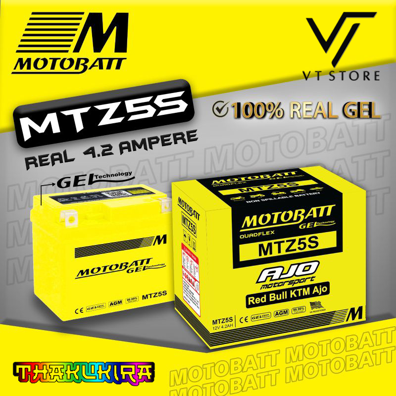 Aki Motor Motobatt MTZ5S Vario 110 Yamaha Mio 125 Fino Xeon Vixion Xride Beat  Scoopy