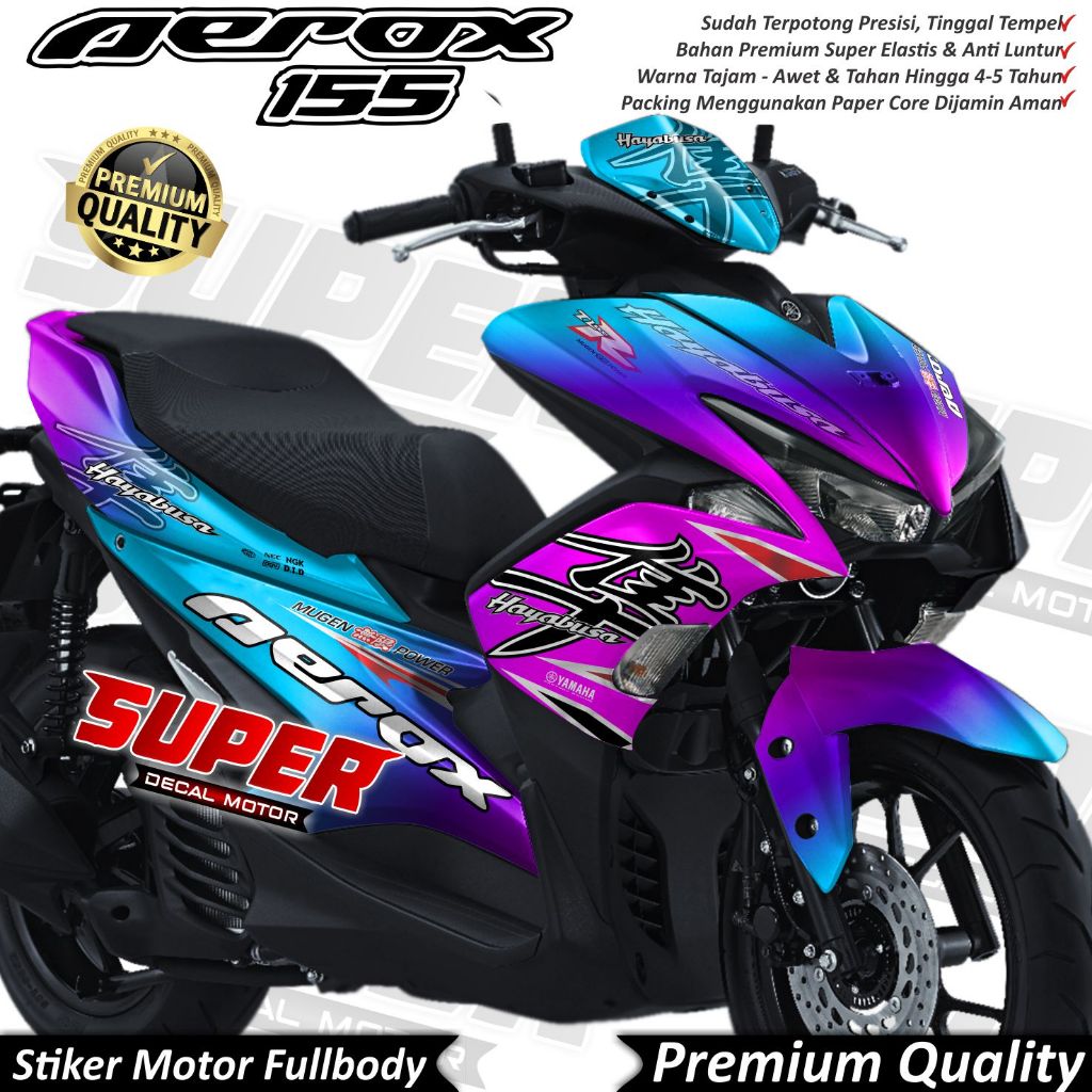 Stiker Decal Motor Yamaha Aerox Old Variasi Warna Bunglon