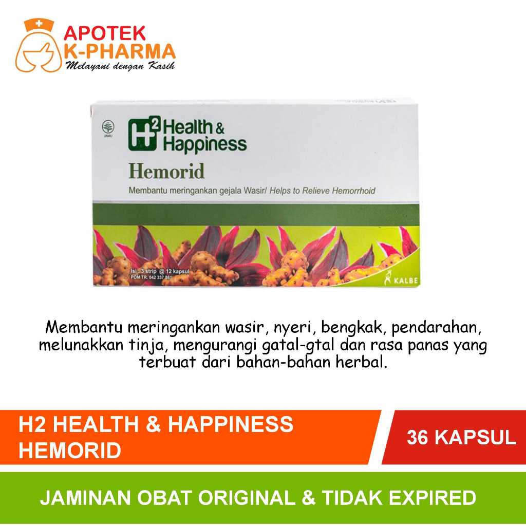 H2 Health Hemorid Isi 36 Kapsul Obat Original