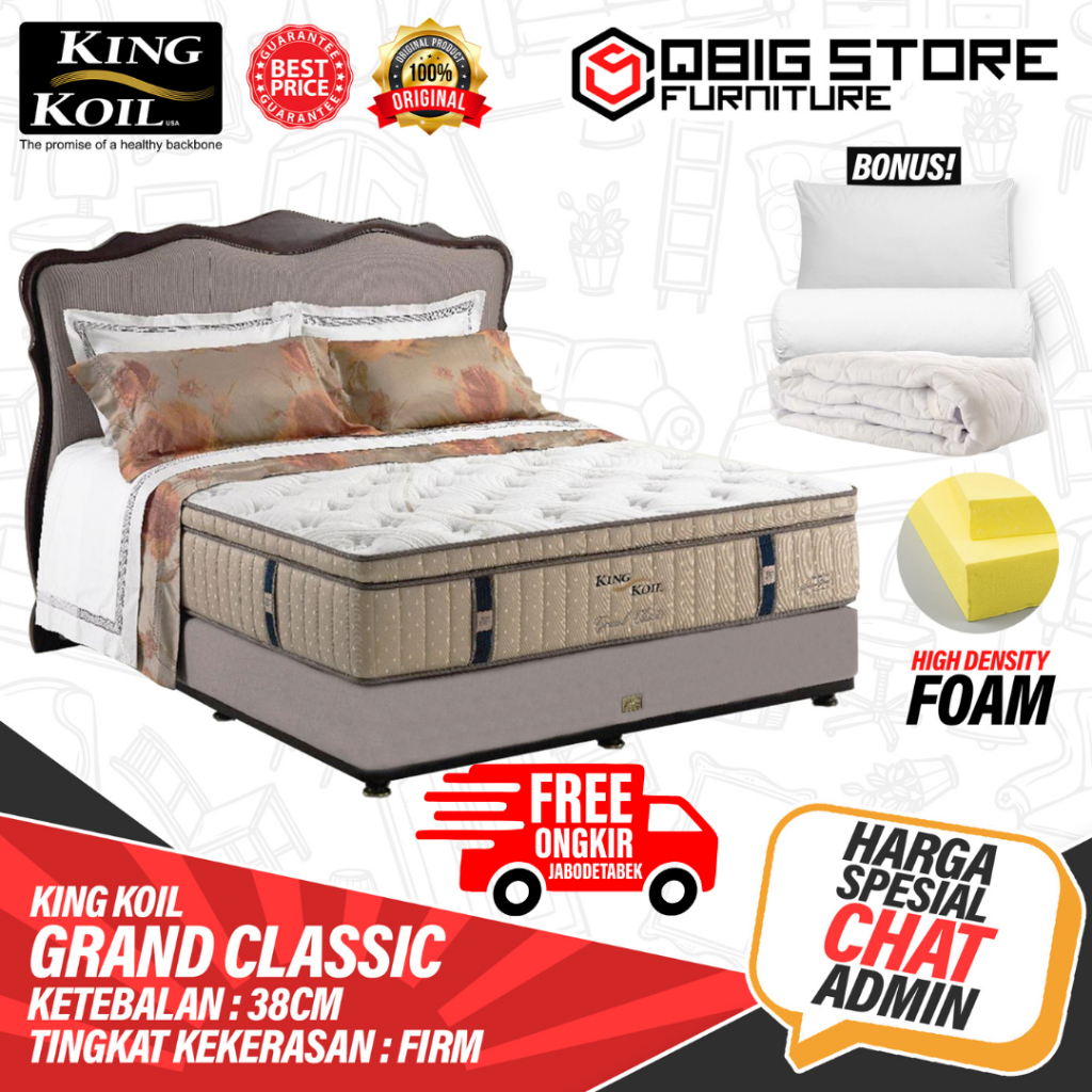 Springbed KING KOIL Grand Classic Kasur Spring bed Matras