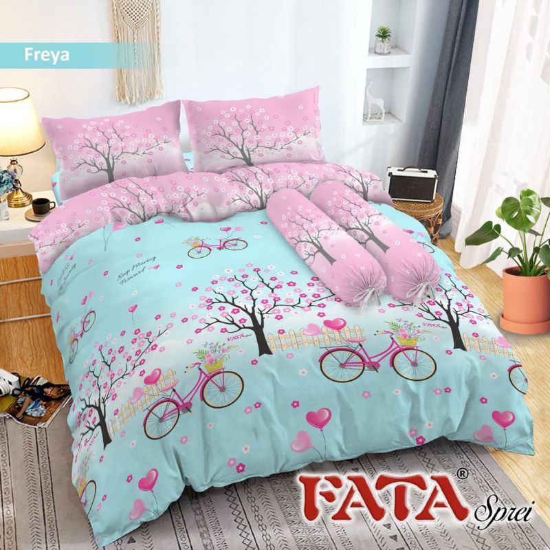 Bedcover Fata Set Sprei Rumbai Ukuran King 180×200/Queen 160×200cm