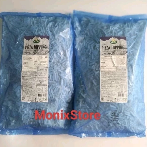 

ARLA PRO Mozzarella Shredded Pizza Topping 2 KG | Dairy Partners Mozzarella Parut 2 KG |1KG