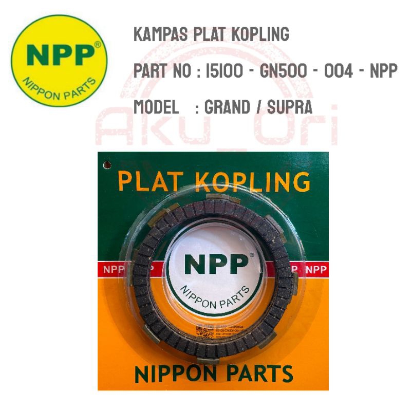 KAMPAS KOPLING GRAND (GN5) NPP plat kampas kopling supra legenda supra fit fit new