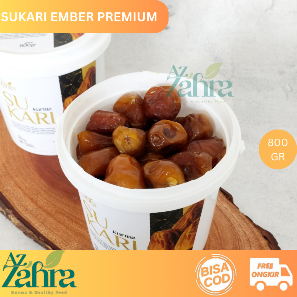 

Kurma Sukari Ember Premium 800 gr - Kurma Sukari Ember - Kurma raja Manis Lembut