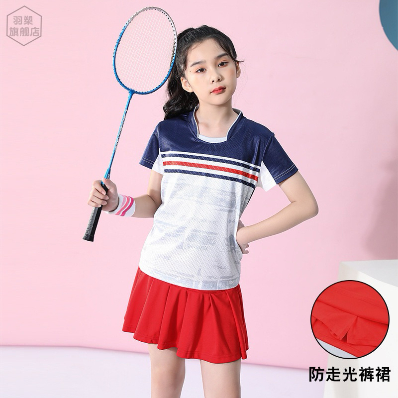 Dress Anak tersier / rok badminton anak / rok tenis anak