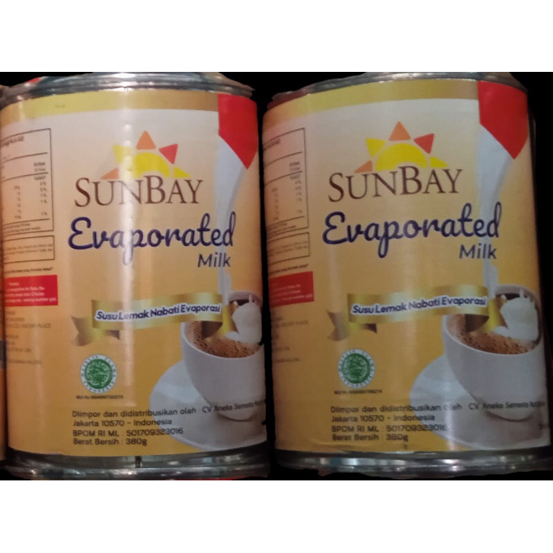 

Sunbay Evaporated milk