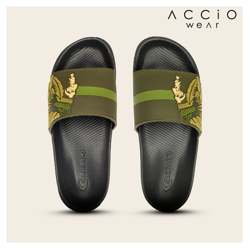 Sandal Selop Karet Pria Murah Barnett Colorado Apache - Olive