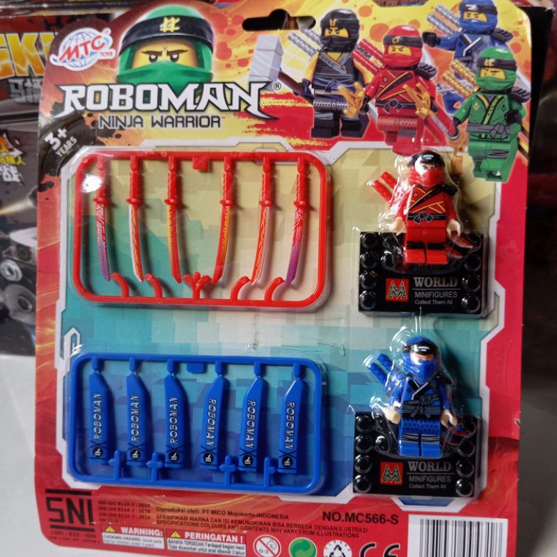 Mainan anak Roboman ninja Warrior Miniatur ninja Warrior