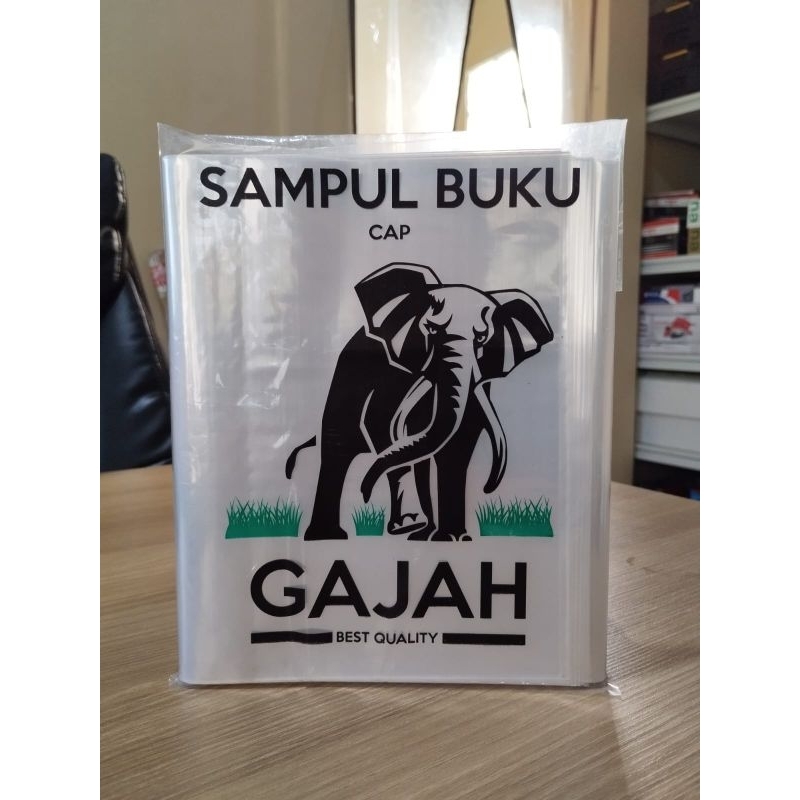 

Sampul Buku Plastik Quarto merk Gajah 1pack isi 100 lembar