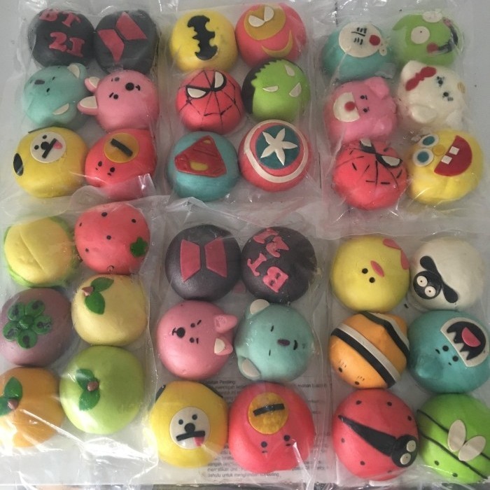 

Bakpao Character isi 6 Dalam Coklat