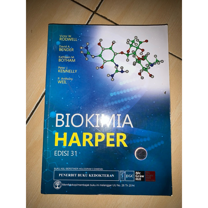 Buku Biokimia Harper Edisi 31 Buku Kedokteran