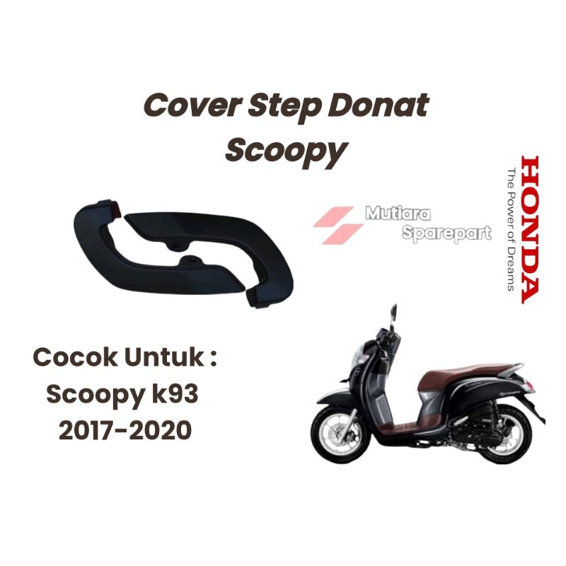 Cover Step Scoopy Donat, Cover Step Scoopy ESP 2017-2020 Set - Aksesoris Kaki Motor Berkualitas