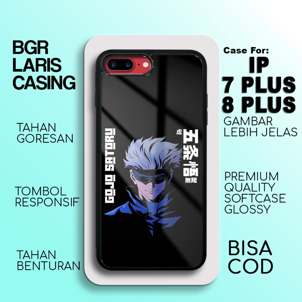 Case Ip 7 Plus / 8 Plus Terbaru - Ip 7 Plus/ 8 Plus - Motif Jujutsu Cute - Hardcase Premium Glossy -