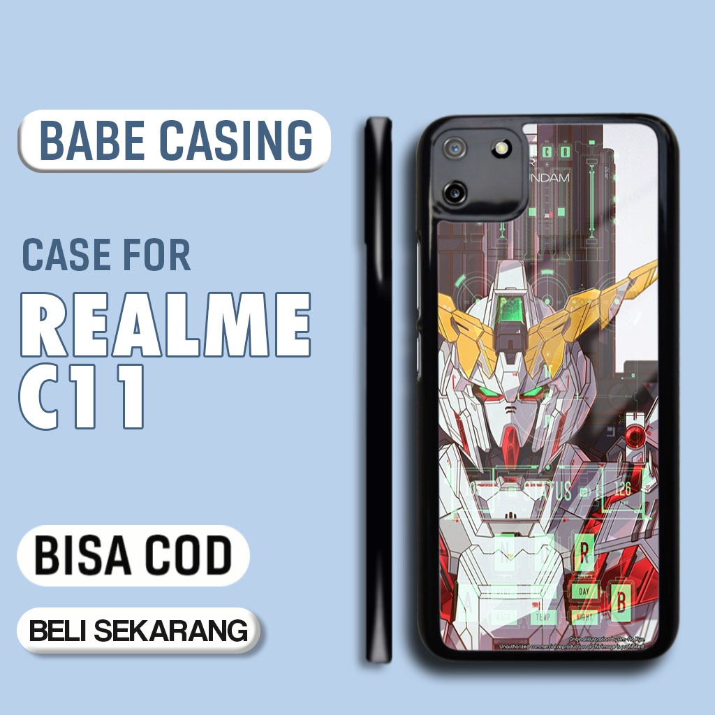 Case Realme C11 Terbaru - Casing Realme C11  - Motif Gundam - Hardcase Premium Glossy - Softcase Hp 