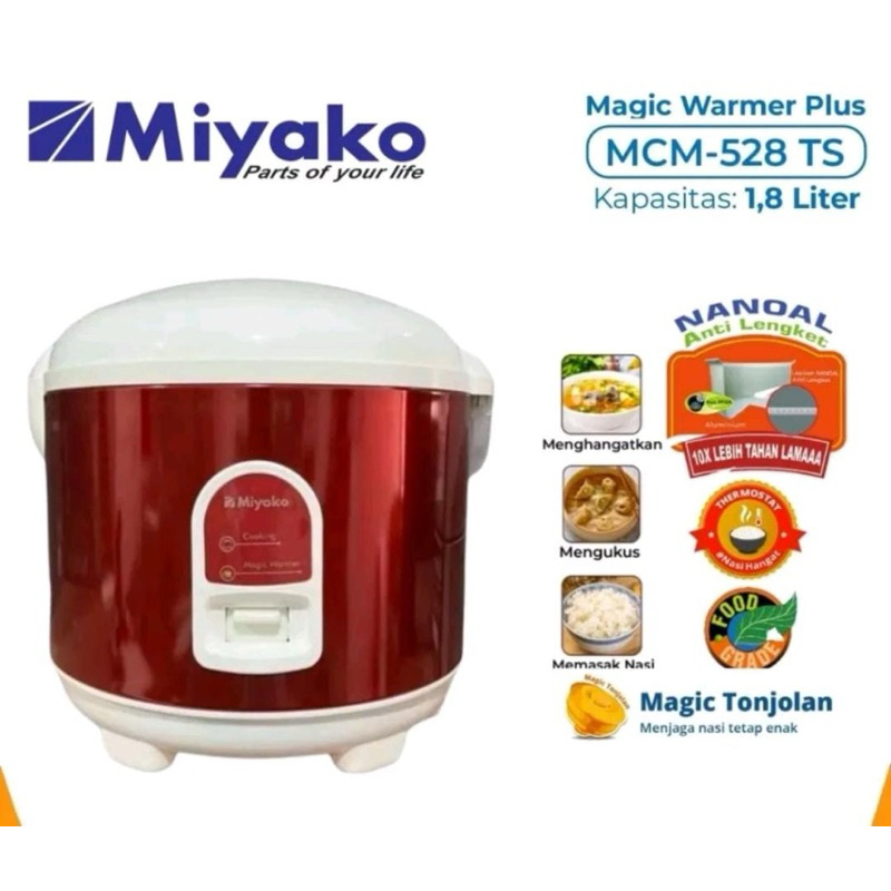 MIYAKO RICE COOKER MCM528TS