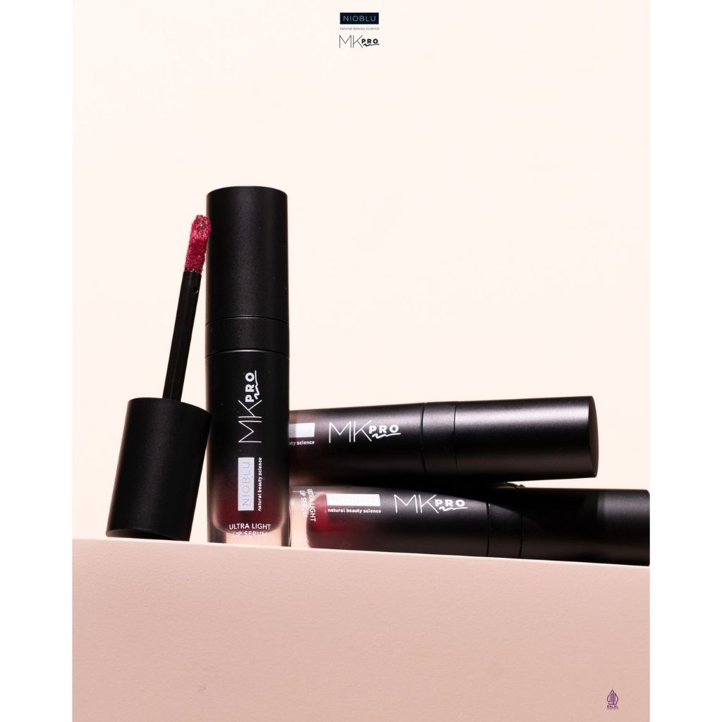 NIOBLU MKPRO ULTRA LIGHT LIP SERUM SPRING PUNCH NIOBLU WINTER BERRY LIP GLOSSY SUMMER PEACH LIPMATTE