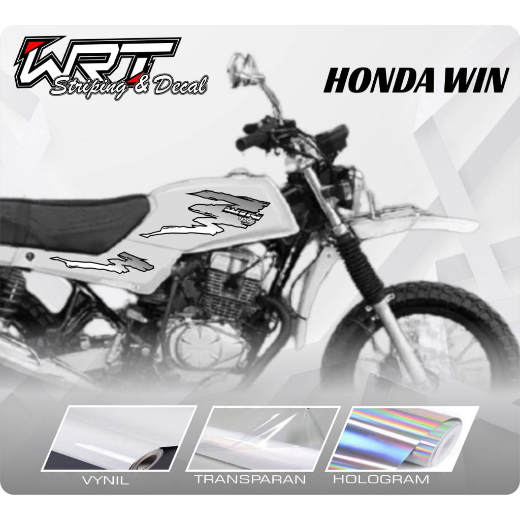 Striping Win - Stiker Decal Honda Win 100 Keren Simpel (SUDAH TERPOTONG)
