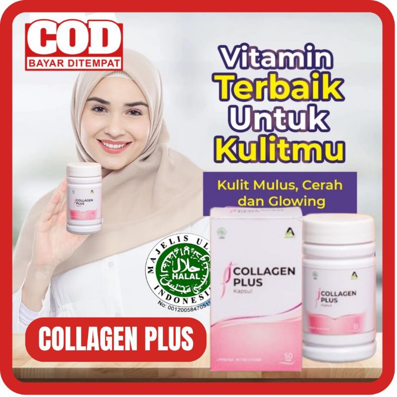 [DISTRIBUTOR RESMI] COLLAGEN PLUS - COLLAGEN KAPSUL COLLAGIE KAPSUL COLLAGEN PLUS SUPLEMEN KECANTIKA